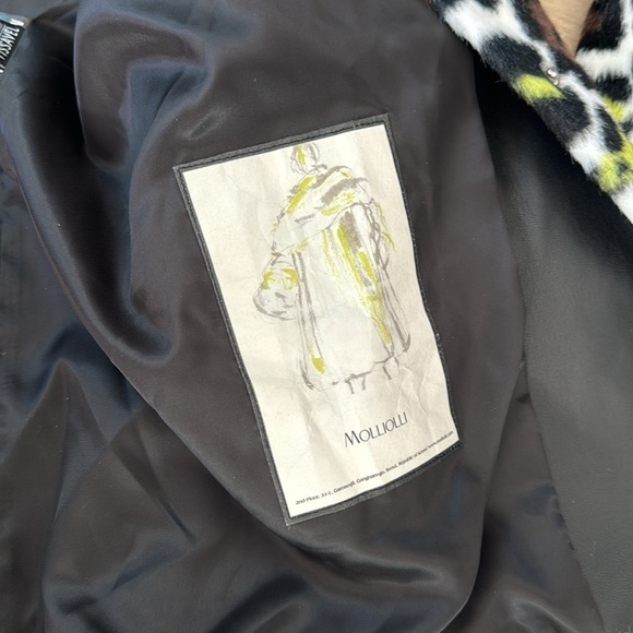 MOLLIOLLI. Bella Leopard Print Faux Fur Sz S NWT - Picture 12 of 15